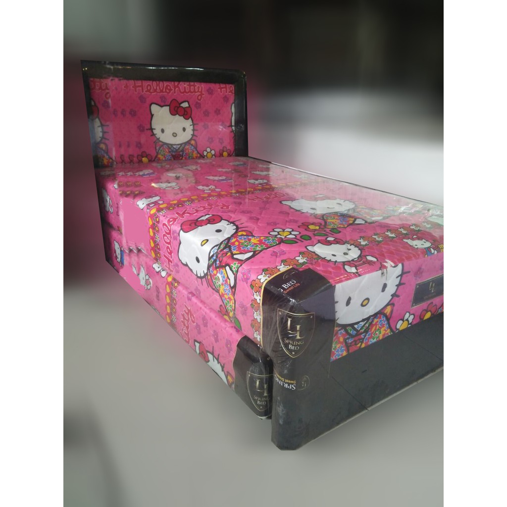 Double L 2in1 Springbed Hello Kitty Karakter 120 X 200 Shopee Indonesia