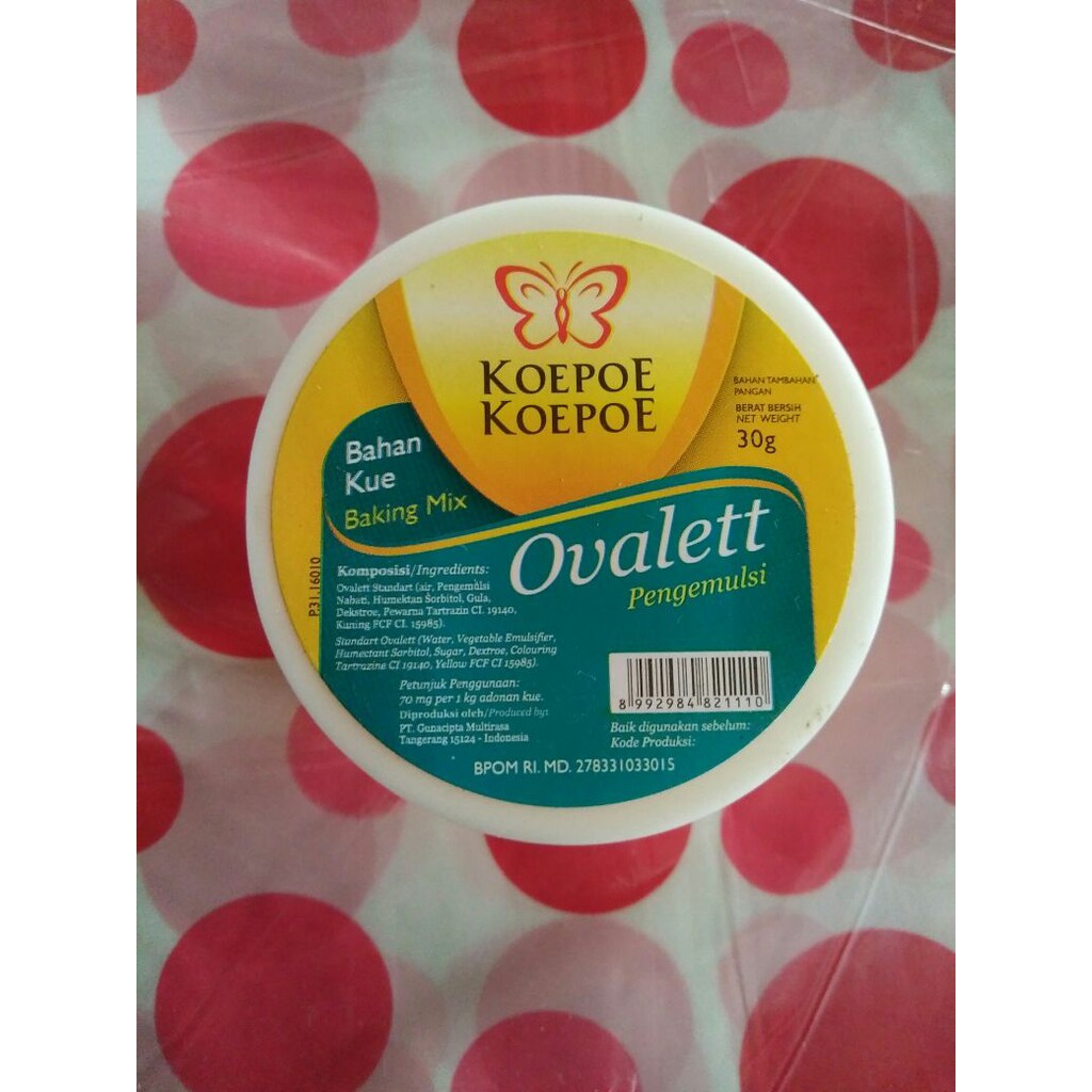 

OVALETT, PENGEMULSI, BAKING MIX