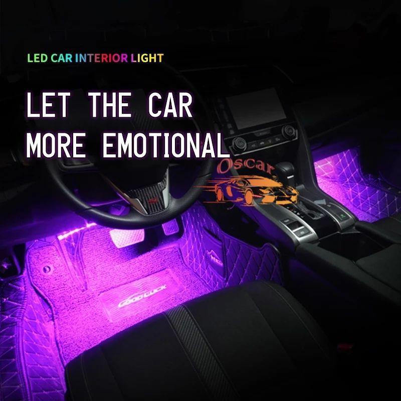 ED LAMPU KOLONG + Remote Dekorasi Dashboard Mobil 16 Warna DRL RGB