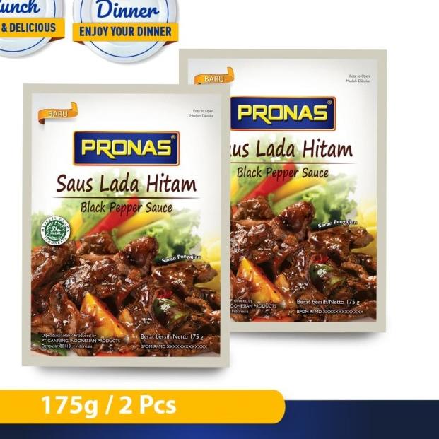

► Pronas Stir Fry Sauce Blackpepper 175 g bundling 2 pcs ℗