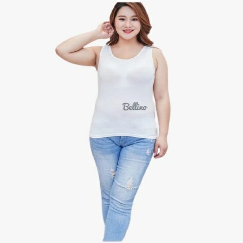 Jumbo 3L Singlet TankTop Tali Lebar Wanita Viorano/ Tank Top Tali Lebar Big Size 3L XXL Tengtop