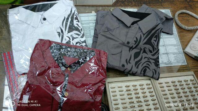 Kemeja Batik Kemeja Pria Lengan Panjang Nando Calvin Kemeja Kantor Baju Cowok Murah