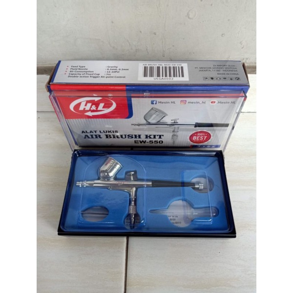 

Air Brush Kit Pen Spray Gun Lukis HNL EW 550