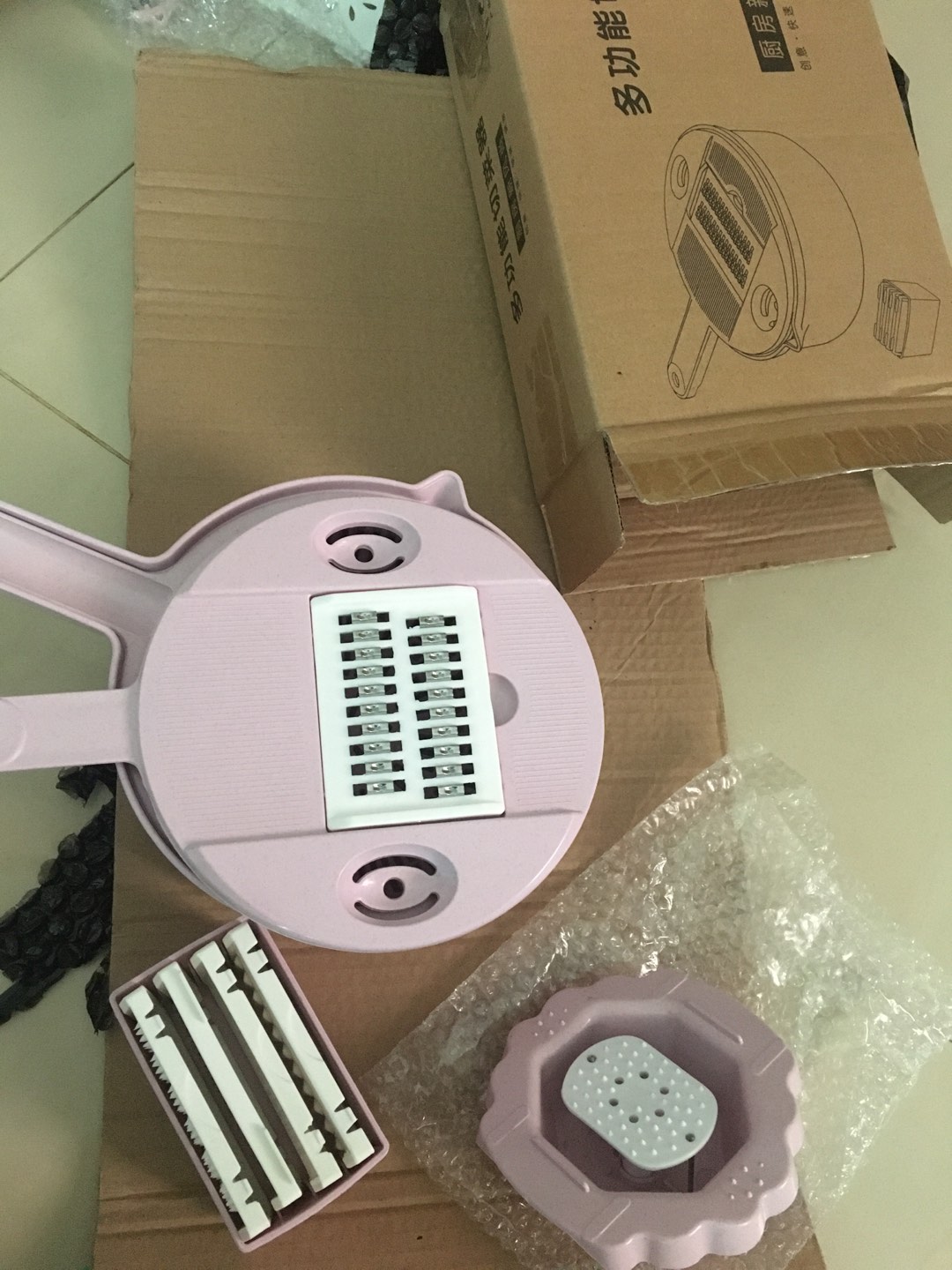 Go - H7001 Set Alat Parutan 12 In 1 / Mandoline Bulat / Alat Pengiris & Pemotong Kentang Sayur