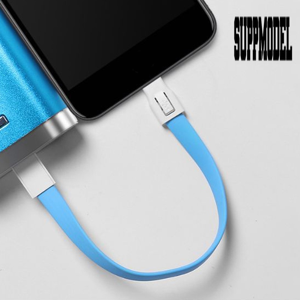 Suppmodel Gantungan Kunci Kabel Data / Charger Micro USB / Tipe C Untuk Android / iPhone