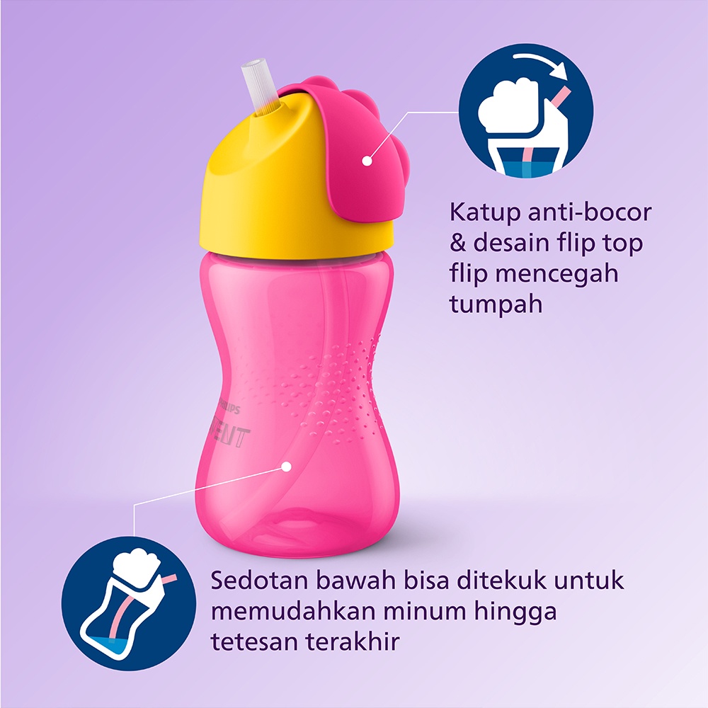 Philips Avent Straw Cup 300 ml Single Mixed SCF798/00 Botol Minum Anak