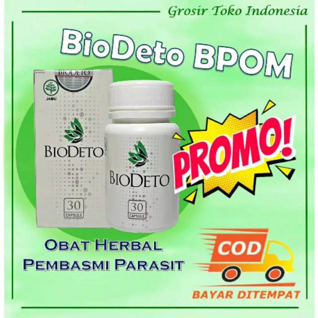 Suplemen kesehatan BPOM Pembasmi Cacing parasit tubuh BIODETO Asli