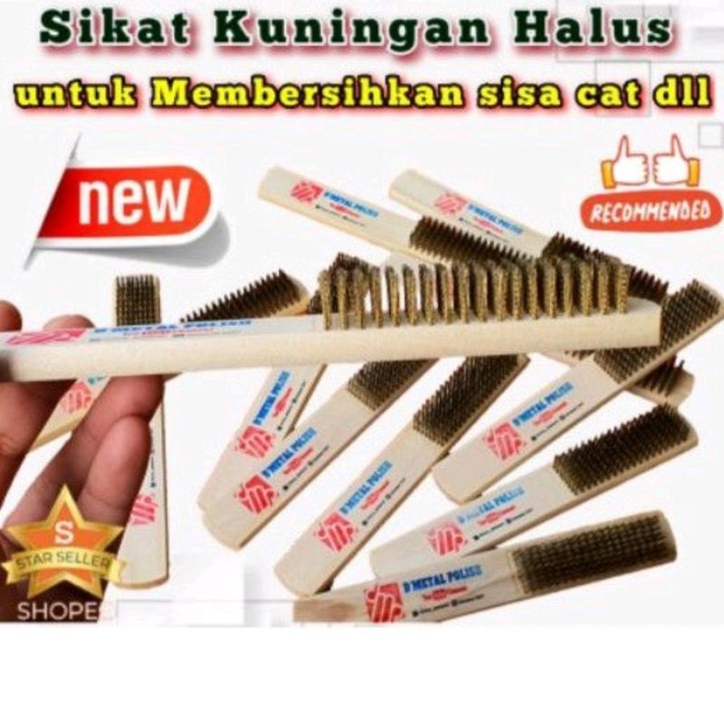 Sikat Kawat Kuningan Halus Best Quality Original DMP