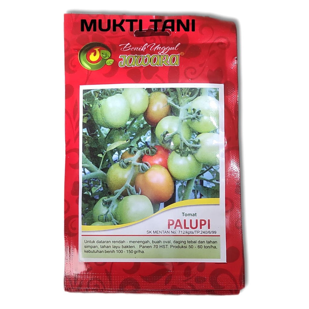 Benih bibit Jawara tomat Palupi kemasan 5 gram || Produk asli Jawara