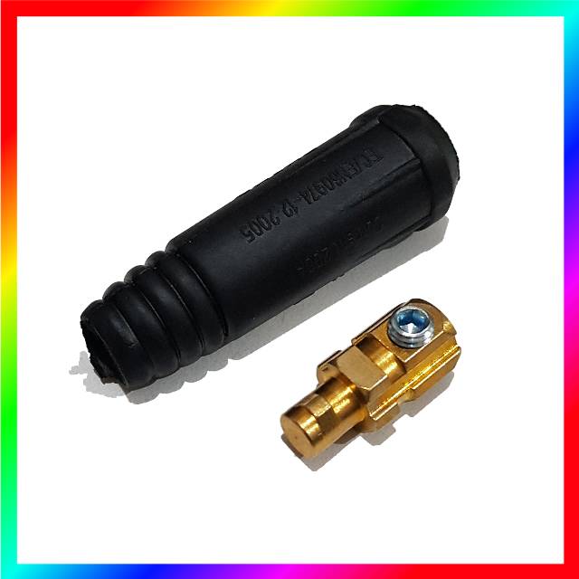 Connector Jantan Trafo Las Inverter 100A - 200A / Konektor Las Jantan