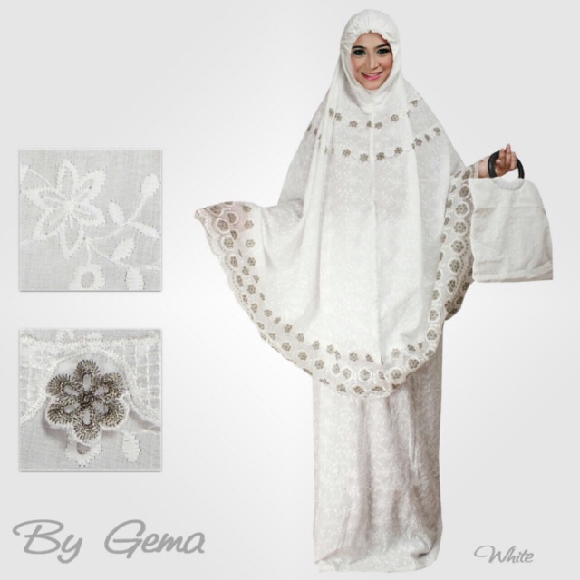 Mukena katun paris platinum alesya j03