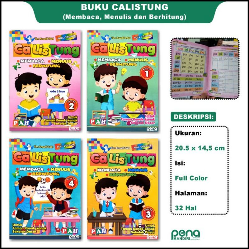 

Buku tk paud calistung PAH 32 halaman - Buku Calistung Murah - JILID 1