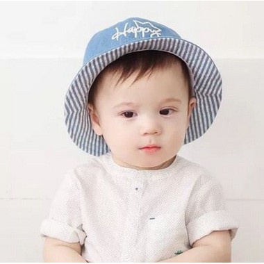 TERLARIS Topi bucket Happy Jeans Bucket Hat / Topi Bayi / Topi Anak