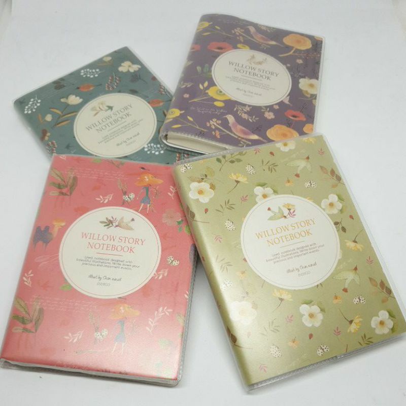 

Note Book dengan Sampul Bunga dan Kertas Bergaris