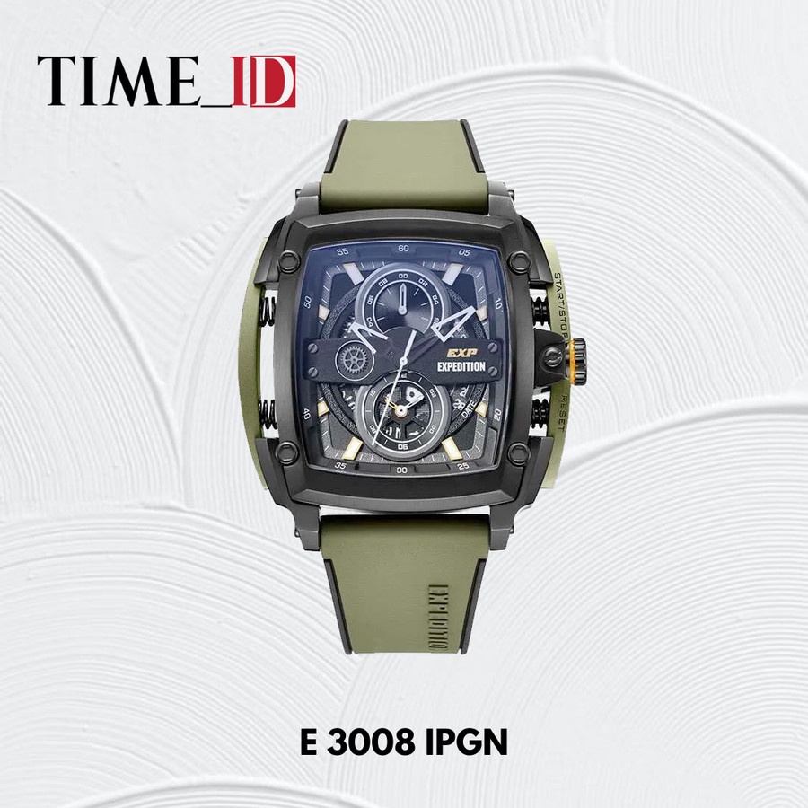 Jam Tangan Expedition E 3008 Green Black Pria