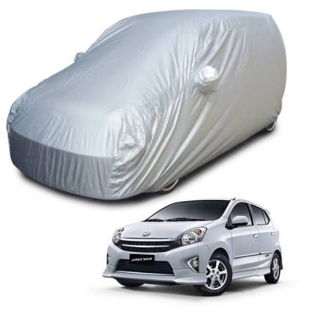 BODY COVER MOBIL TOYOTA AGYA SARUNG COVER MOBIL ALL NEW AGYA POLYESTER SILVER -SSBV013