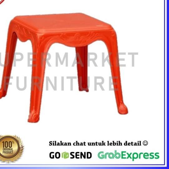 ❋ MEJA PLASTIK NAPOLLY TERAS/MEJA TAMU PLASTIK NAPOLL/MEJA KOPI  - Merah ☆