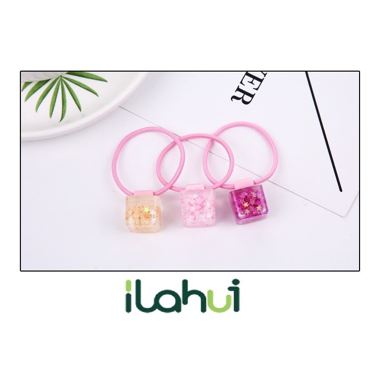 ILAHUI Hair band/3 Small Rubber Band*F028-A17 /Ikat Rambut/Trend Jewelry