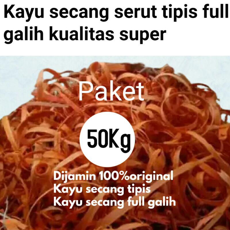 

Kayu Secang Serut Tipis Kualitas Premium Paket 50 Kg