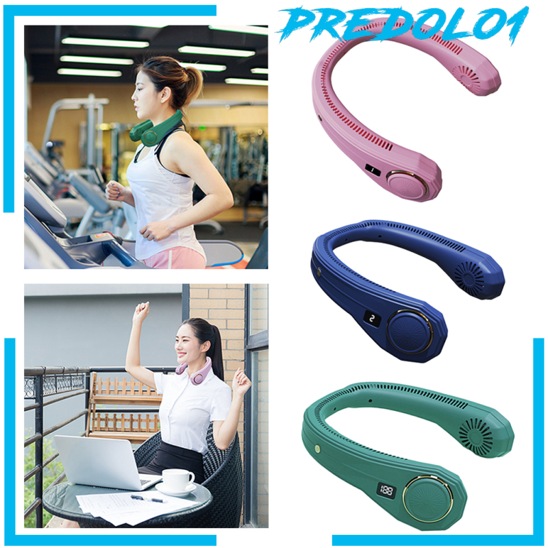 (Predolo1) Kipas Angin Portable 4000mah Model Headphone Charge Usb 3