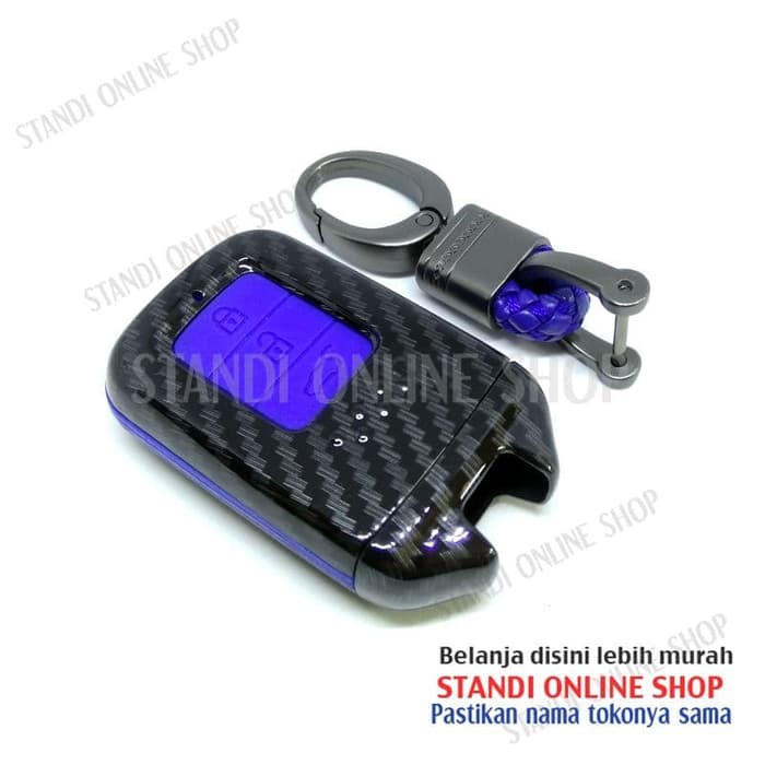 Cover Smartkey Sarung Kunci Remote Smartkey Honda CRV CR-V Turbo Biru