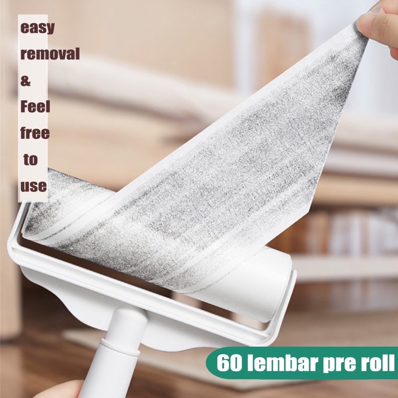 Sticky Roll Pembersih Gang Panjang Bulu Debu Pakaian Bulu Hewan peliharaan