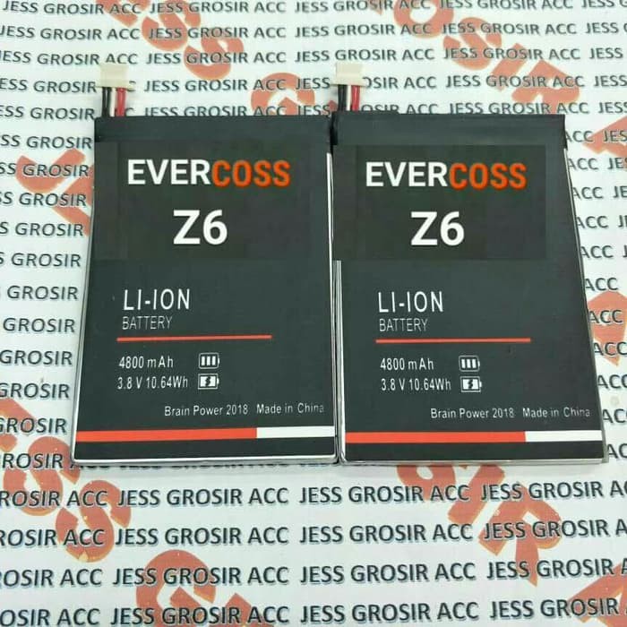 Baterai Battery Original Double Power EVERCOSS Cross Z6 Winner Z Extra , advan S6C