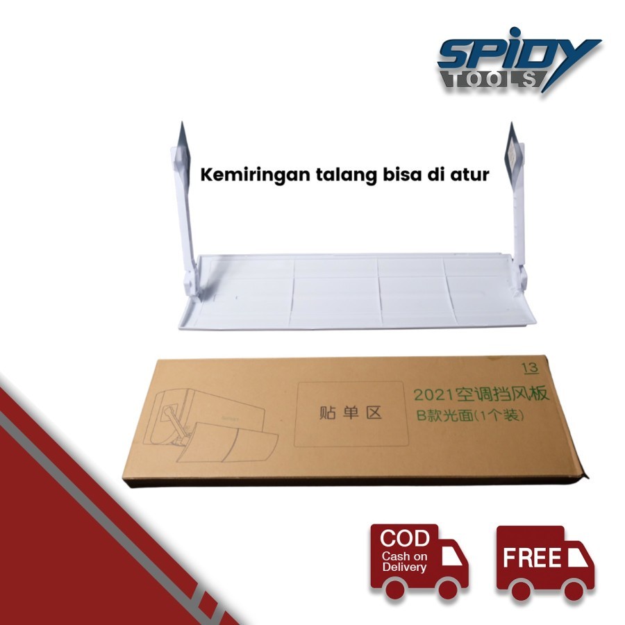 Spidy Cover Pelindung Hembusan Angin AC Talang Windshield AC Reflecto