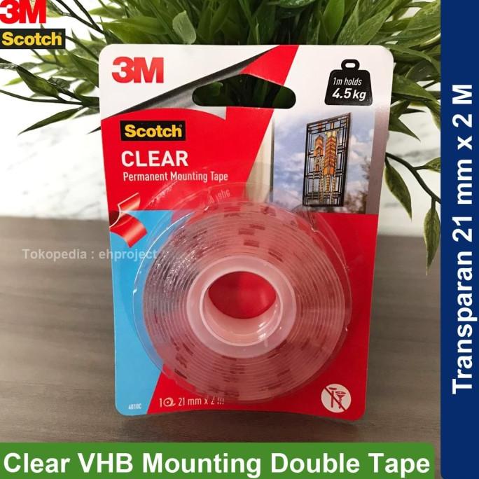 

ONSALE 3M Scotch Double Tape VHB Mounting TRANSPARAN Clear 21 mm x 2 M