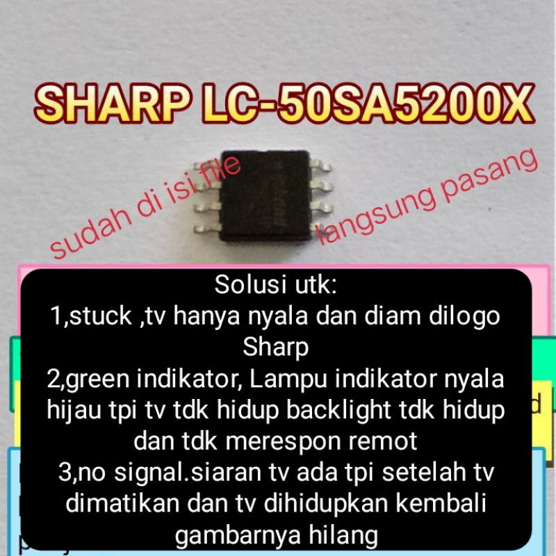 ic eprom memory tv led sharp LC-50SA5200X
