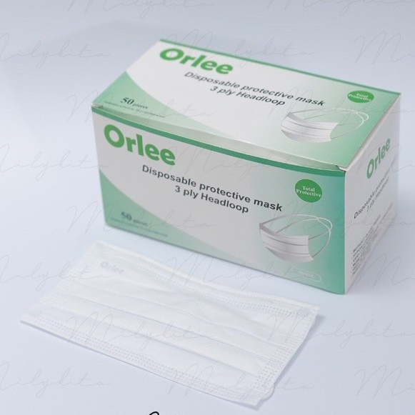 MASKER ORLEE HIJAB DISPOSABLE (PUTIH)