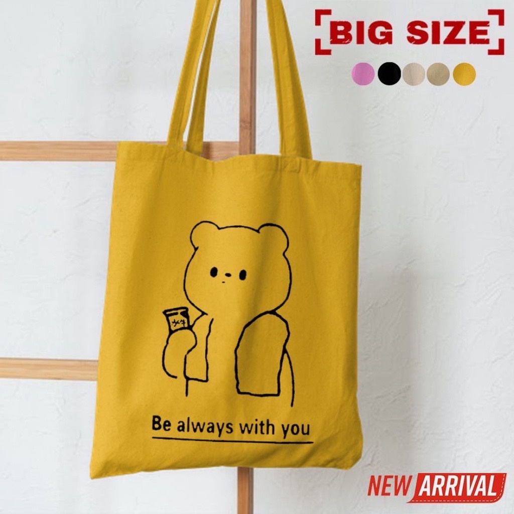 10.10 [BISA COD] TOTE RESLETING TERBARU 2022 / TOTEBAG KPOP / TOTE BAG KPOP / KOREA / GOT7 / SEVENTEEN/ IKON/ ANIMAL / ICE CREAM TOTE UKURAN BESAR RESLETING KANVAS WARNA HITAM MARUN NAVY KREM