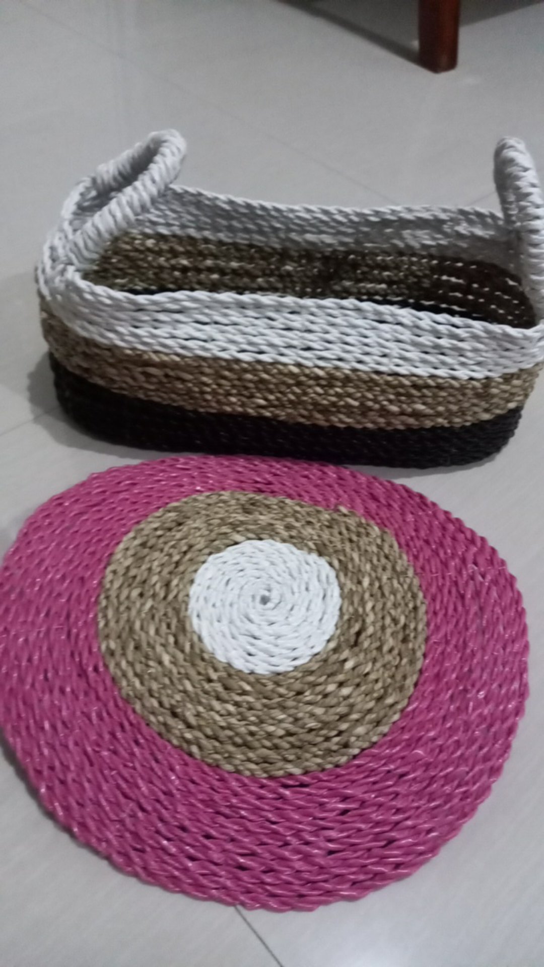 Keranjang Oval Seagrass / Cover Topless/tempat Aqua (1 Pcs)