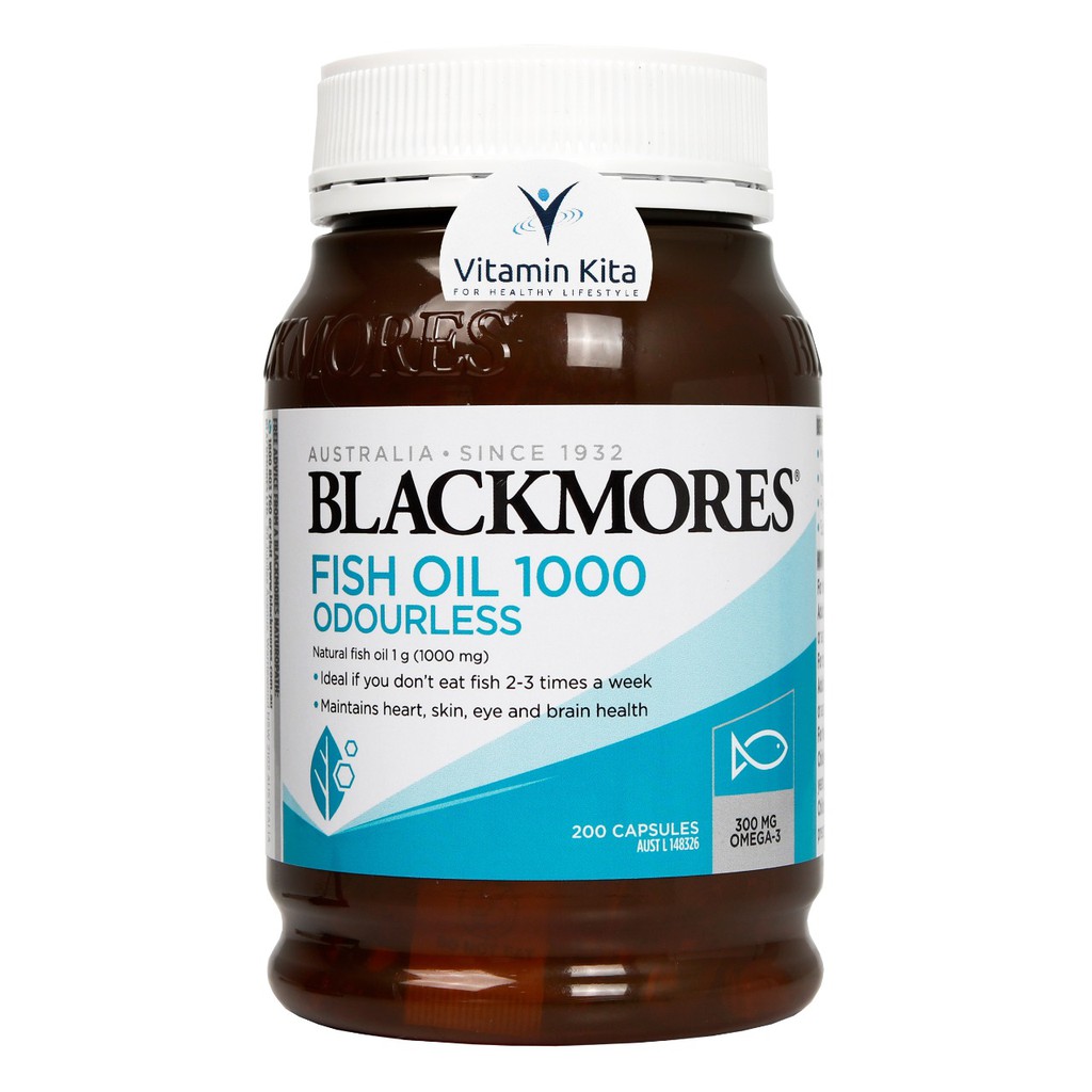 BLACKMORES ODOURLESS FISH OIL 1000 (200 CAPS)