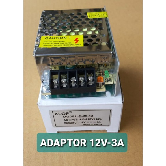 ADAPTOR SWITCHING 12V 3AMPER JARING