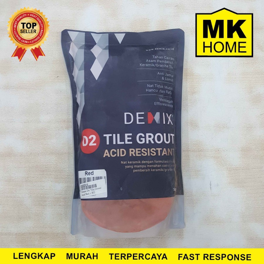 SEMEN NAT KERAMIK DEMIX ACID RESISTANT RED 1 KG
