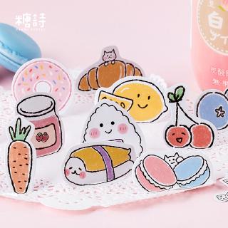 45pcs snack  pocket LUCU  sticker Stiker  untuk Diary 