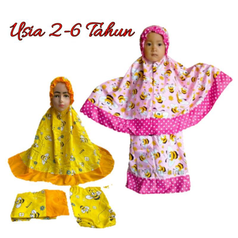 Mukena Anak 2-6 Tahun / Mukena Anak Karakter / Mukena Anak Perempuan / Mukena Murah Karakter Lucu