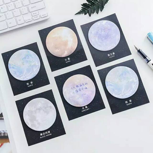 

Memo pad bulan/moon