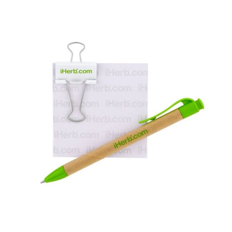 

iHerb Pen, Sticky Notes, Binder Clip