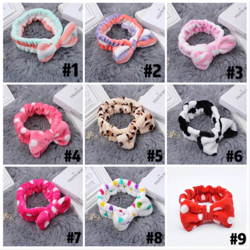 PA COD Bandana Bando Rambut Motif Pita Bando Rambut Mandi Gaya Korea Bando Fashion Murah IR050