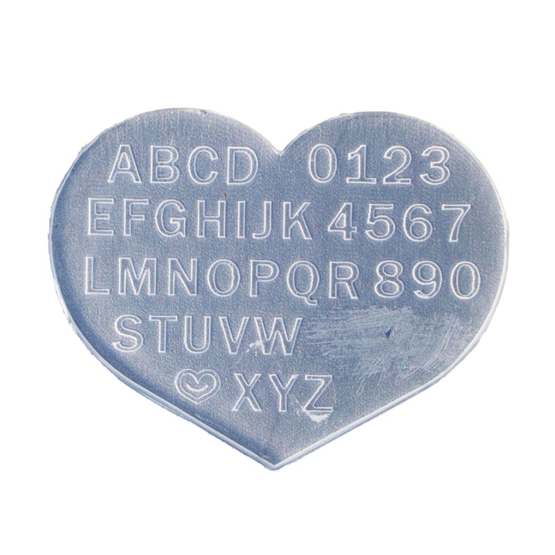 Siy Cetakan Kristal Epoksi Uv Bentuk Huruf / Angka 3d Bahan Silikon Untuk Dekorasi Nail Art Diy