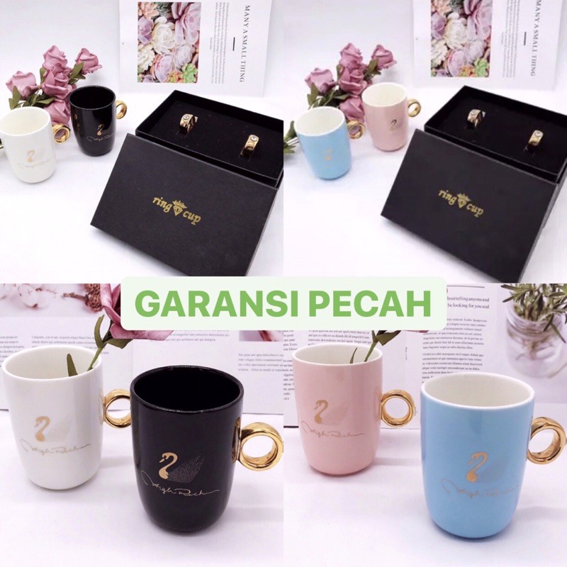 LULU (GARANSI PECAH) GELAS COUPLE RING CUP / MUG CANGKIR ...