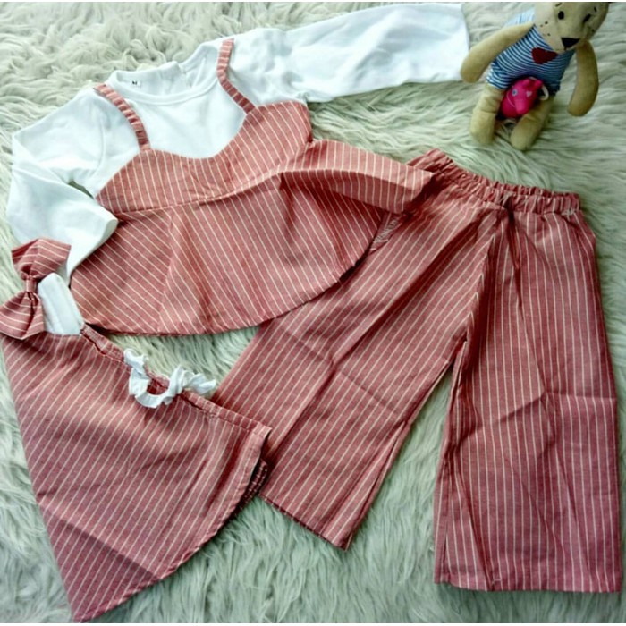  baju  muslim  anak bayi  perempuan 3 4 5 6 7 8 9 10 11 bulan 