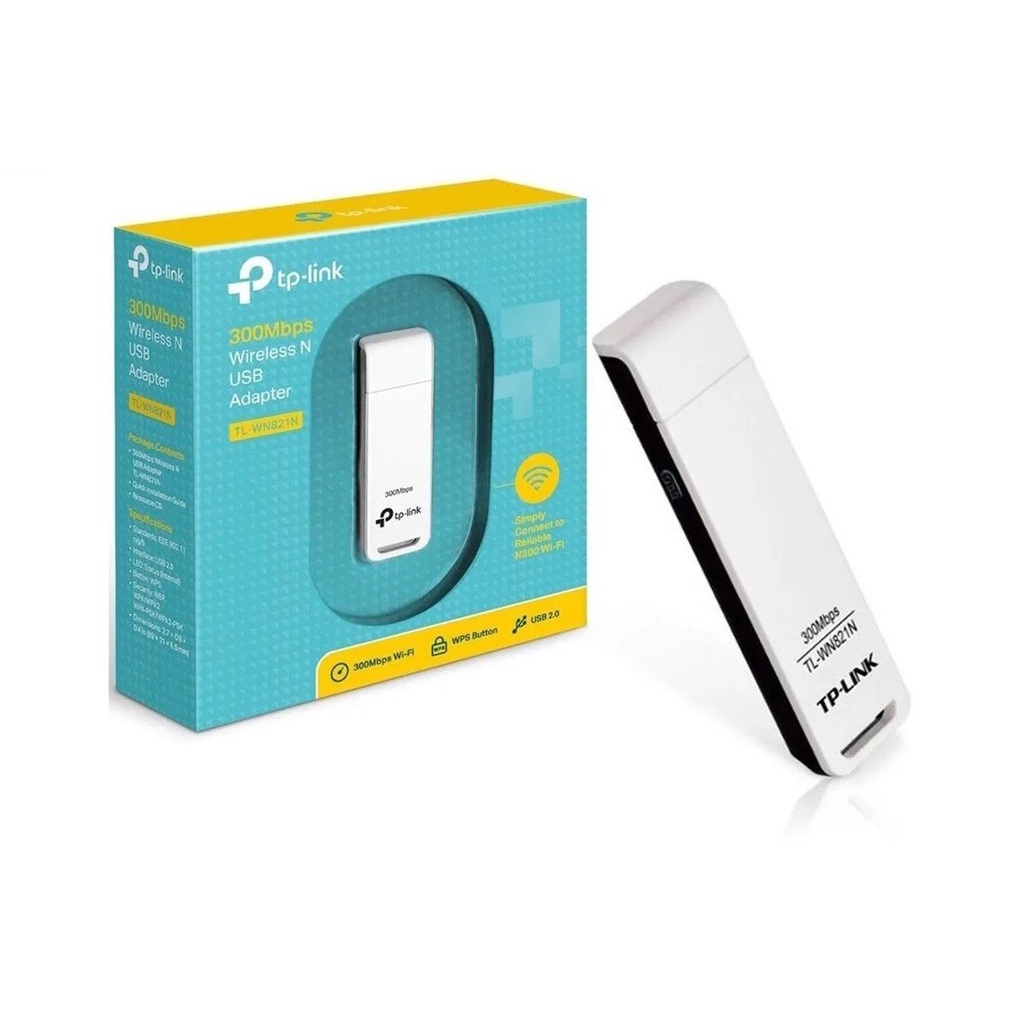 Usb Wifi Adapter TP-LINK TL-WN821N Wireless 300Mbps Original | ITECHBALI