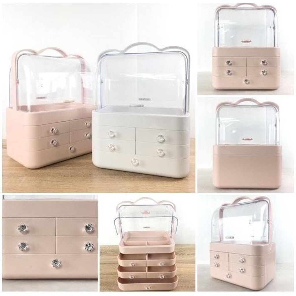 Beauty Case Box Make Up Organizer Kotak Kosmetik Storage Serbaguna