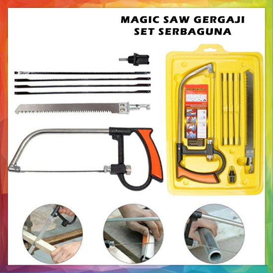 Gergaji Magic Set SerbaGuna Magic Saw / Gergaji Besi Kaca Kayu