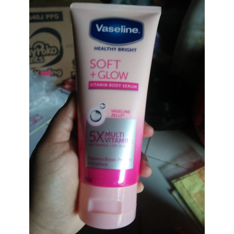 vaseline soft+glow 180ml