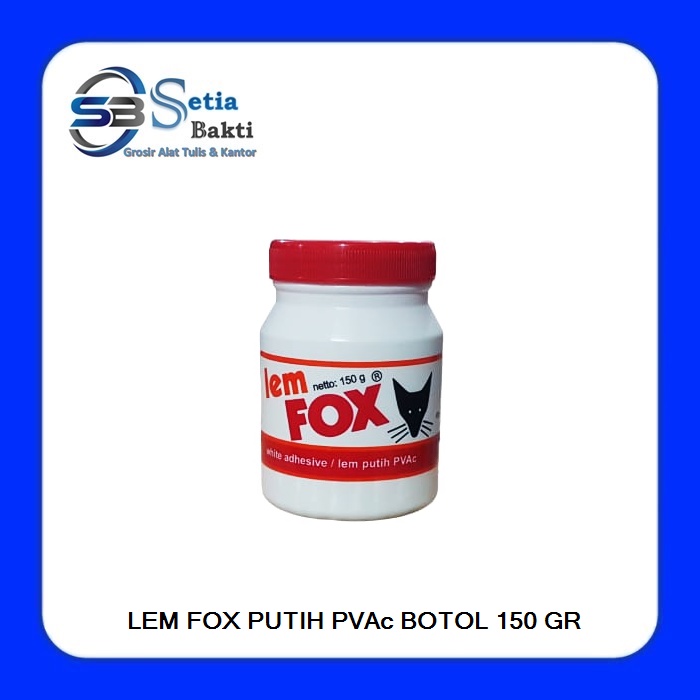 

FOX Lem Putih PVAc 150 gr Kemasan Botol - 1 Pcs