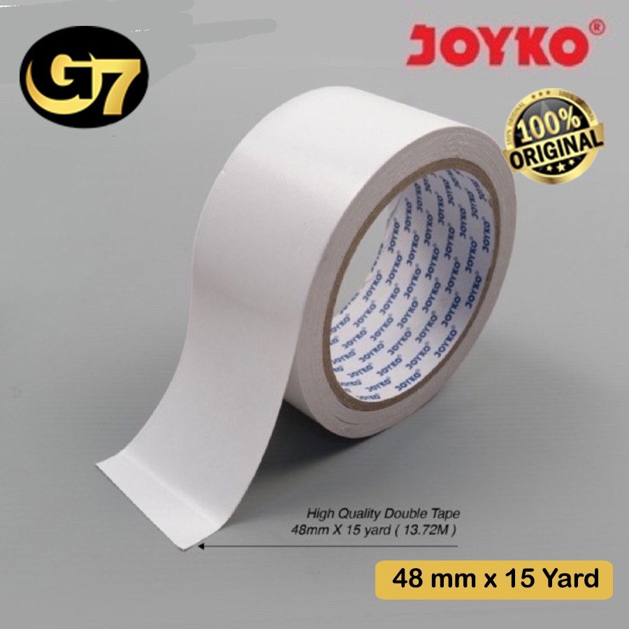 

Double Tape Doble Tip Dobel Sided Perekat 2 Sisi Joyko 1/4 inch 1/2 inch 1 inch 6mm 12mm 24mm Perlengkapan Kantor dan Sekolah